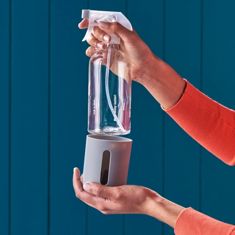 Glass Spray Bottle with Silicone Sleeve